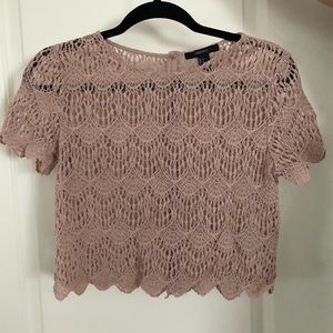Lace crop top